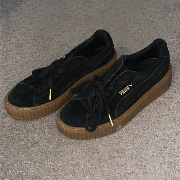 Puma x Fenty Black Suede Creepers - Picture 2 of 5